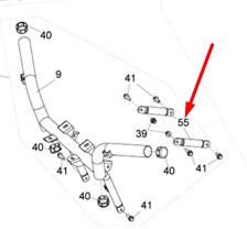 Растяжка в сборе Stels Guepard A800GK-28030310 JU135177