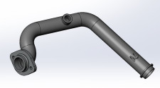 Труба выпускная второго цилиндра Stels Guepard LU093989