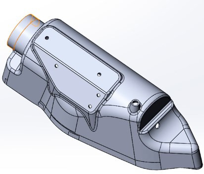 Корпус ГШВ верхний снегоход Stels Stavr 600см3 LU095132