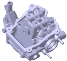 Головка блока цилиндра  Stels Guepard 2.0 1000см3 передняя в сборе, ал.сплав EP-00013084