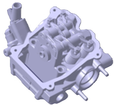 Головка блока цилиндра  Stels Guepard 2.0 1000см3 передняя в сборе, ал.сплав EP-00013084