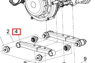 Опора двигателя Стелс Викинг 600 S565ER-10010040СБ JU087351