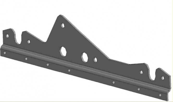 Кронштейн передний левый снегохода Stels JU060965 Кронштейн передний левый снегохода Stels JU060965