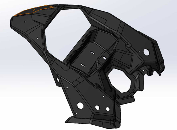 Щиток верхний Ataman SA800-84020014-01 черный глянец LU093675