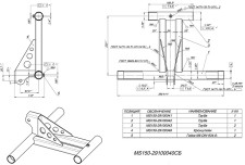 Рычаг окраш. снегоход Stels Капитан MS150-29100040 JU105211