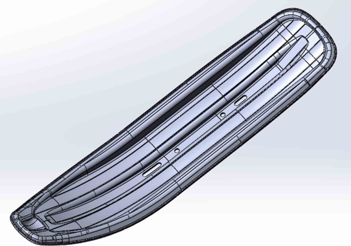 Накладка расширительная на лыжу снегохода, черный снегоход Stels VITYAS LU091969