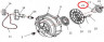 Фиксатор пружинный механизма ручного запуска Stels 500 Kazuma\GT, сталь 192MR-1000108 LU017577