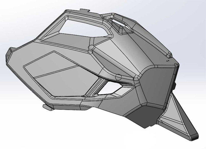 Щиток корпуса левый Ataman SA800T-84020003 черный LU093740