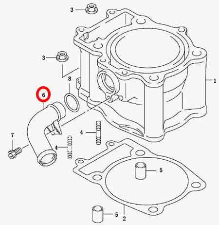 Штуцер системы охлаждения Stels Leopard 600\650 сталь 131201-102-0000 LU065300 Штуцер системы охлаждения Stels Leopard 600\650 сталь 131201-102-0000 LU065300