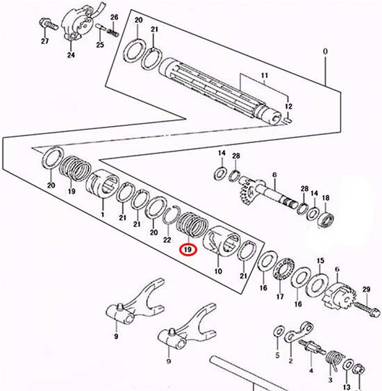 Пружина Stels Leopard 600\650 173114-102-0000