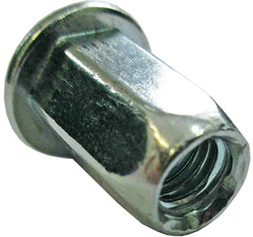 Гайка-заклепка резьбовая шестигранная с широким фланцем M6x1.0 St JU075792