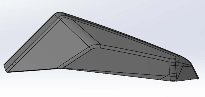 Козырек теплоотвода Ataman черный LU093685