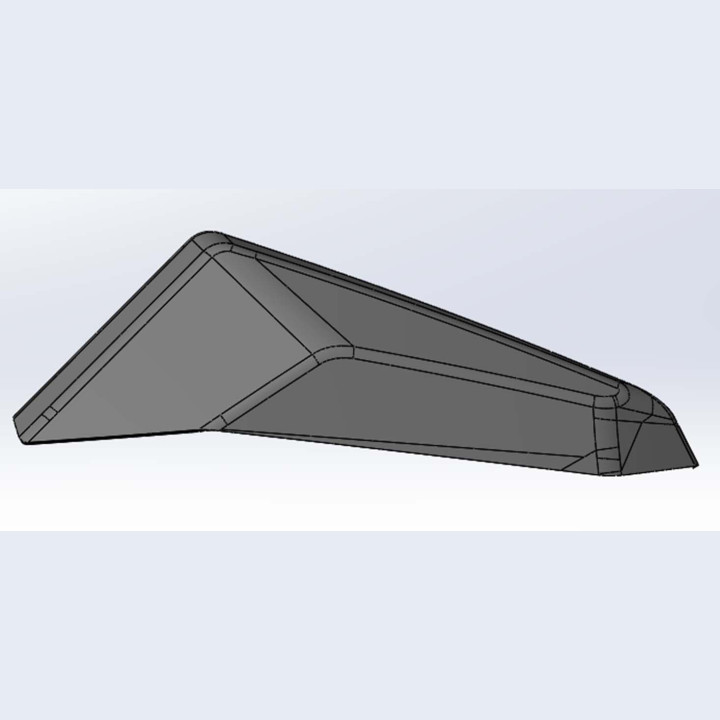 Козырек теплоотвода Ataman черный LU093685