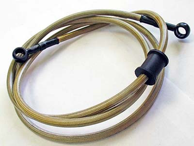 Шланг тормозной армированный Стелс Леопард 600\650 1380мм, резина 350606-102-0000 LU074385