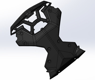 Защита радиатора, черный снегоход Stels VITYAS LU091722