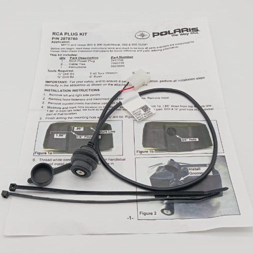 Розетка подогрева шлема снегоход Polaris 2878780 2411708