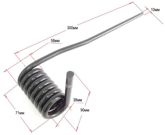 Пружина тележки передняя правая снегоход Stels EP-00005629 LU066512 605354840