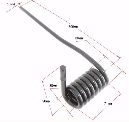Пружина тележки передняя левая снегоход Stels LU066510  605354839 EP-00005628 
