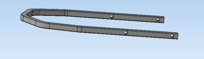 Бампер SYD3-710000-0, окраш. снегоход Stels Капитан JU109436 JU123680 JU124420