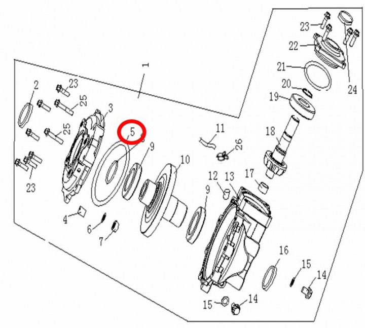 Кольцо уплотнительное 176х2.65мм Stels ATV 300B резина 8.3.01.0020 LU019101