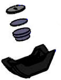 Корпус грузика вариатора CVTech, в сборе с грузиком LU103670