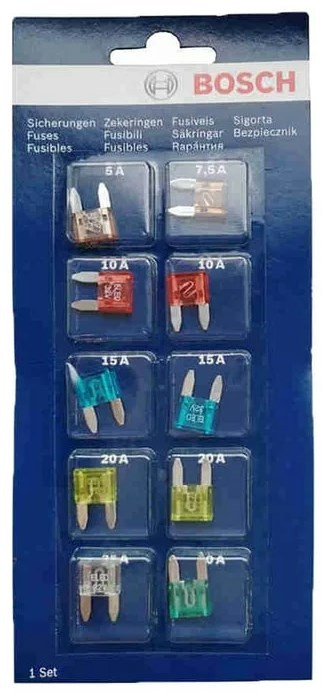 Комплект предохранителей мини Bosch от 5А до 30А 1987529038
