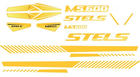 Наклейки из ПВХ самоклеющиеся снегоход Stels Stavr MS600 (декоративные) для черного пластика LU095805 Наклейки из ПВХ самоклеющиеся снегоход Stels Stavr MS600 (декоративные) для черного пластика LU095805