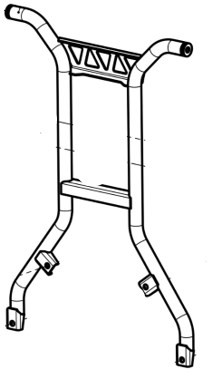 Стойка спинки сиденья снегоход Stels Stavr JU127977 Стойка спинки сиденья снегоход Stels Stavr JU127977