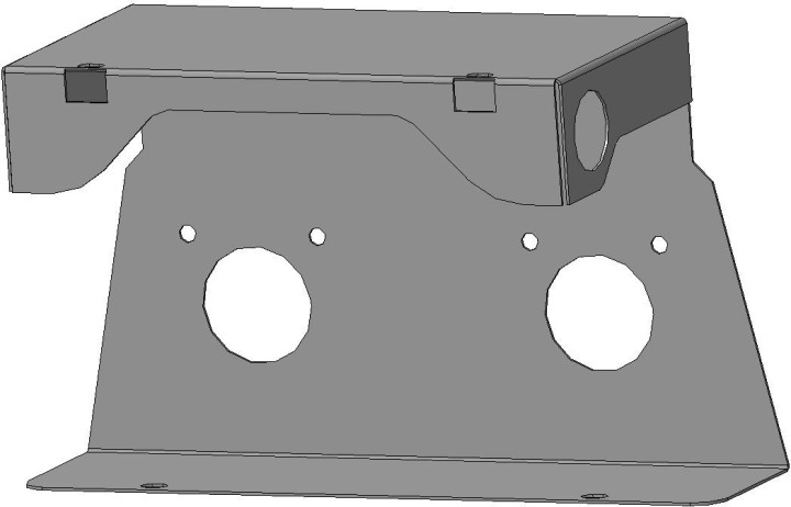 Кронштейн заднего фонаря cнегоход Stels Rosomaha Viking JU050048