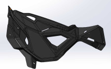 Бампер передний левый Ataman черный SA800T-84020011 LU093682