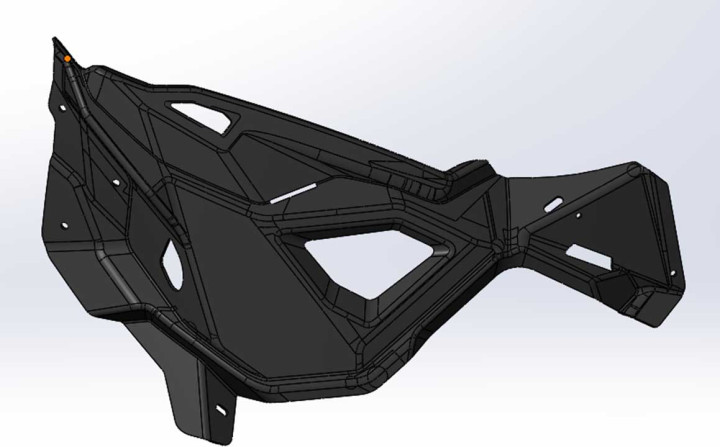Бампер передний левый Ataman черный SA800T-84020011 LU093682 Бампер передний левый Ataman черный SA800T-84020011 LU093682