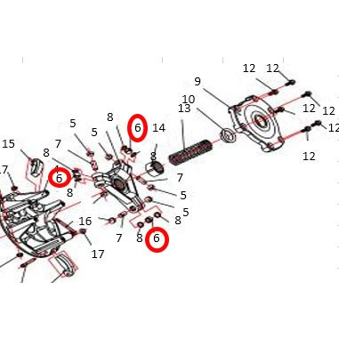 Втулка центробежного механизма вариатора Stels 500 Kazuma\GT, сталь P800-1502230 LU018341