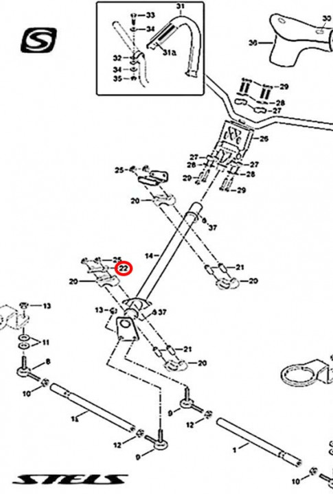 Планка снегоход Stels JU078969