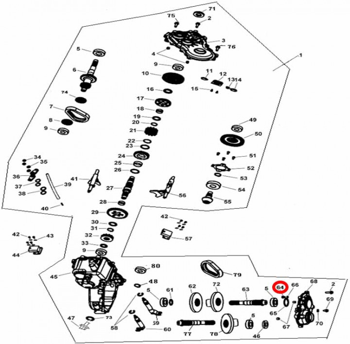Штифт стопорный коробки передач Stels ATV 300B сталь 3.2.01.0440 LU019668