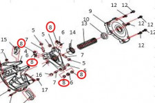 Шайба центробежного механизма вариатора Stels 500 Kazuma\GT, сталь P800-1502206 LU018342
