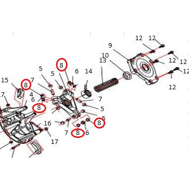 Шайба центробежного механизма вариатора Stels 500 Kazuma\GT, сталь P800-1502206 LU018342