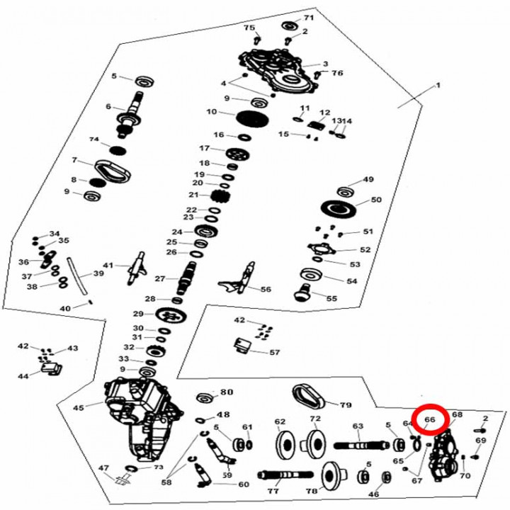 Шайба D кробки передач Stels ATV 300B сталь 8.8.01.0050 LU019584