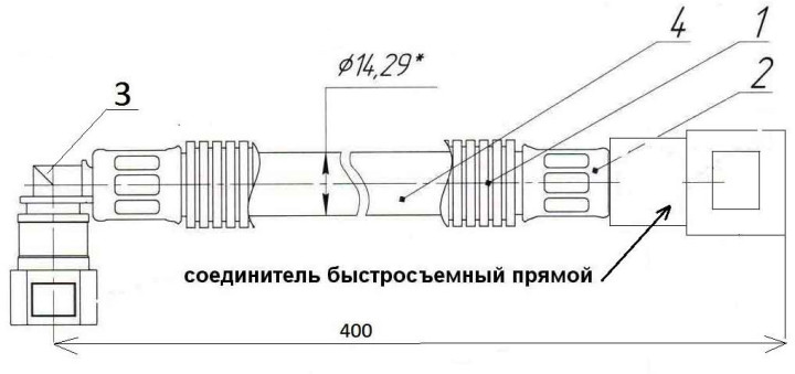 Трубка подачи топлива от ЭБН к ФТОТ LU092532