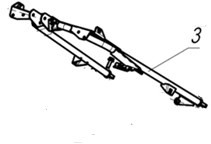 Опора руля задняя снегоход Stels Stavr JU121510