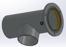 Стойка с боковиной правая со стопором снегоход Stels Viking 2.0 JU107246