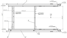 Опора седел снегоход Stels Viking JU083843 JU060889   