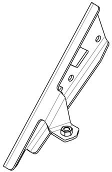 Кронштейн бампера Viking 800 см3 левый JU106753