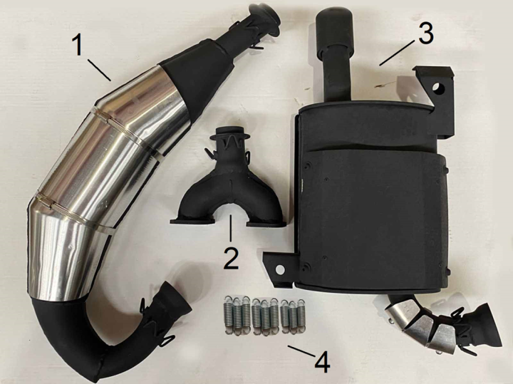 Система выпуска Viking 2.0 600 см3 в сборе LU096900