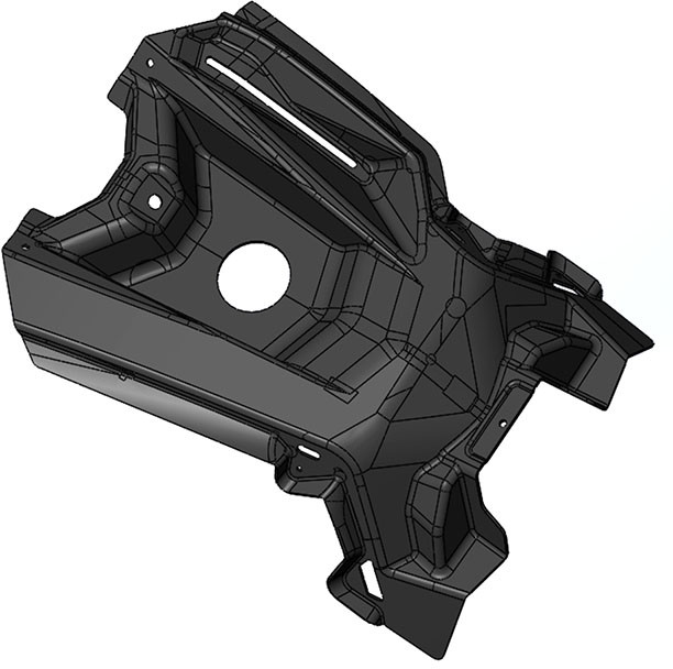 Щиток топливного бака, черный глянец снегоход Stels VITYAS LU093664 Щиток топливного бака, черный глянец снегоход Stels VITYAS LU093664