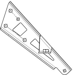 Кронштейн бампера Viking 800 см3 правый JU106756 Кронштейн бампера Viking 800 см3 правый JU106756