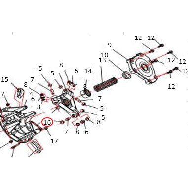 Штифт грузика вариатора Stels 500 Kazuma\GT, сталь P800-1502208 LU018338