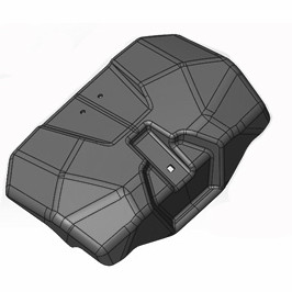 Крышка бардачка, черный снегоход Stels VITYAS LU092468