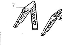 Усилитель лонжерона правый снегоход Stels Stavr JU121517
