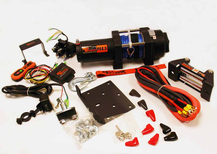 Лебедка MileMarker PE4,5 с блоком дистанционного управления, синтетический трос LU078623 160-1221-01_