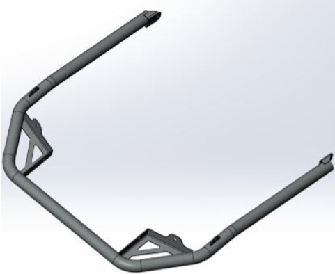 Бампер передний снегоход Stels Stavr JU121519